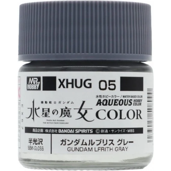 GSI Creos XHUG05 Aqueous Colour #Light Grey for Gundam The Witch from Mercury (10ml) - Hobby & Model Paints