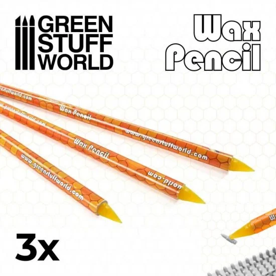 Green Stuff World 10577 WAX Picking Pencil (3pcs, for handling small parts) - Hobby Tools & Supplies