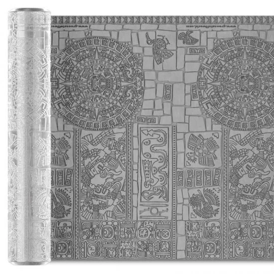 Green Stuff World 1397 Putty/Clay Textured Rolling Pin #AZTEC (Length: 14.50 cm /5.5 inches) - Scenics & Diorama