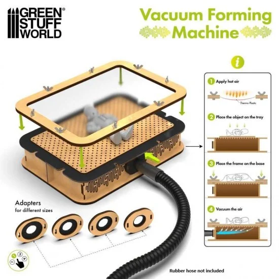 Green Stuff World 14157 Vacuum Forming Machine A4 for Thermoplastics - Hobby Tools & Supplies