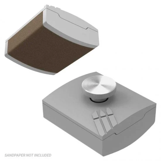 Green Stuff World 14196 Hand Sandpaper Holder #Curved (45mm wide, 1pc) - Hobby Tools & Supplies