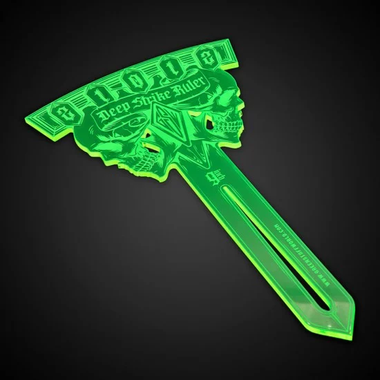 Green Stuff World 14230 Deep Strike Ruler Template 9" (Fluor Green) - Hobby Tools & Supplies