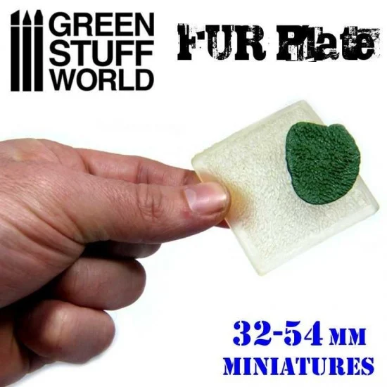 Green Stuff World 1618 Texture Plate Mold - Wolf Fur (size: 5x5 cm, for 1/54 - 1/32)