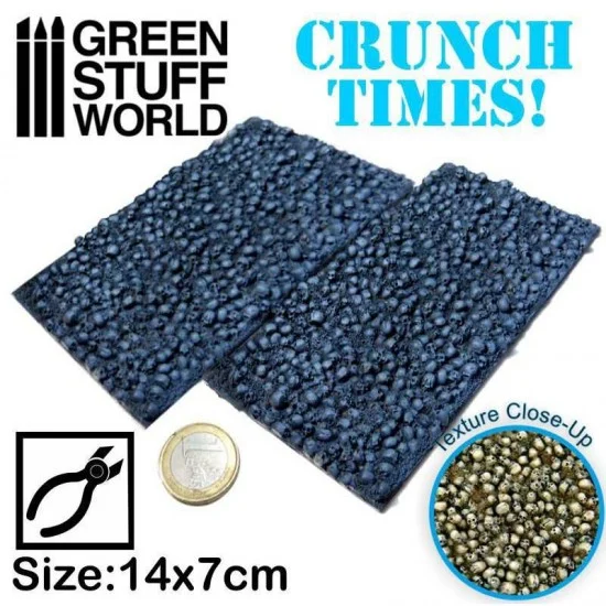 Green Stuff World 1668 Skull Plates (x2, size 70x140mm, resin) - Scenics & Diorama