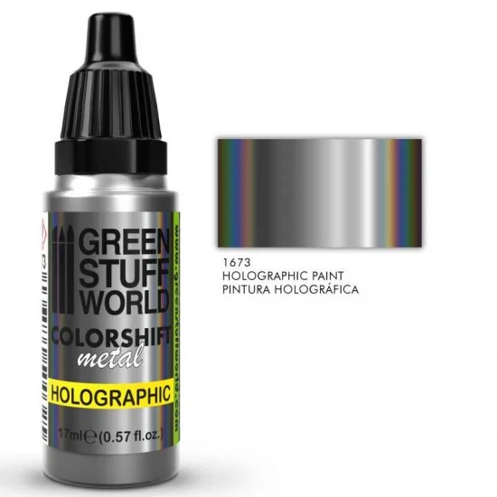 Green Stuff World 1673 Holographic Paint for Iridescent Effects (17ml, alcohol-based, only for airbrush)