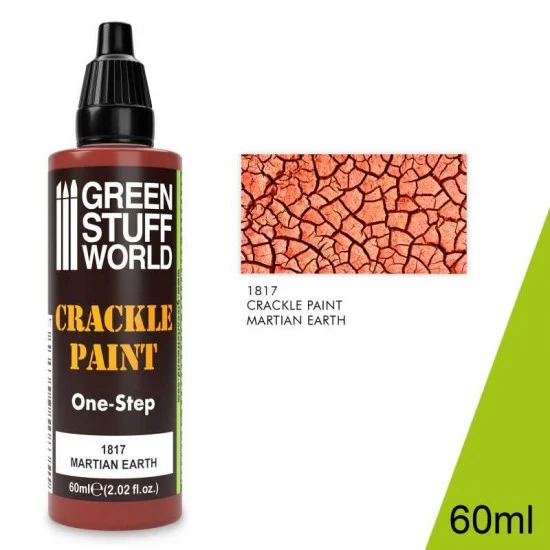 Green Stuff World 1817 Acrylic Crackle Paint - Martian Earth (60ml, water-based)