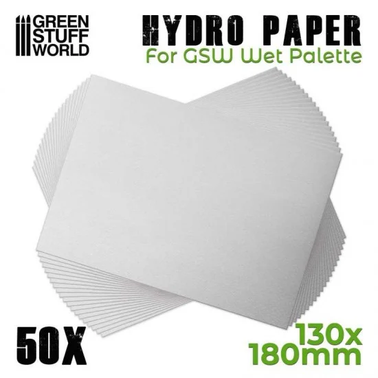 Green Stuff World 2325 Hydro Paper - Sulphurized Semi-permeable Paper for GSW Wet Palette (50 sheet)