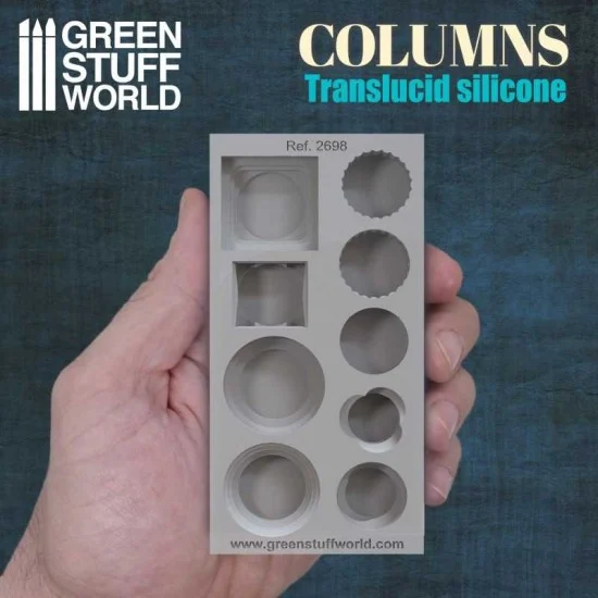Green Stuff World 2698 Silicone Molds for 1/48 - 1/35 Columns