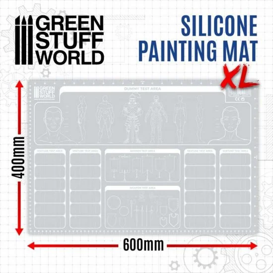 Green Stuff World 2713 Silicone Painting Mat 600x400mm - Hobby & Model Paints