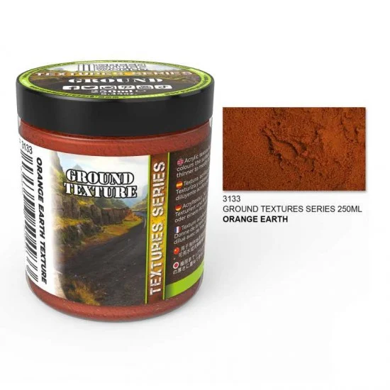 Green Stuff World 3133 Ground Texture for Soil and Earth Effects - Orange Earth (acrylic Paste 250ml)