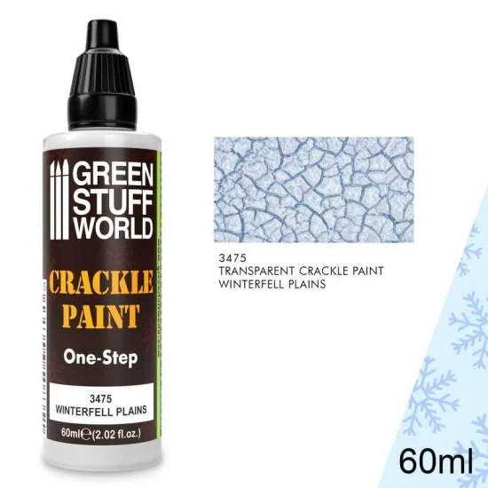 Green Stuff World 3475 Acrylic Crackle Paint - Winterfell Plains (60ml/2.02fl.oz, only for brush)