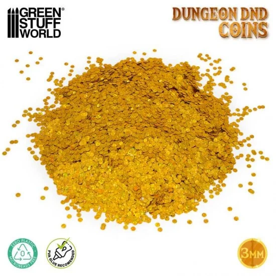 Green Stuff World 5294 1/48 - 1/35 3mm Monedas Dungeon DnD Coins (20 grams net)