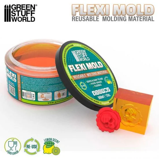 Green Stuff World 5434 Fleximold Soft - Reusable Molding Material (500ml)