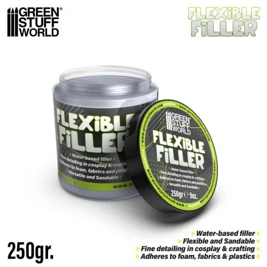 Green Stuff World 5493 Flexible Filler (250ml) for EVA Foams and Thermoplastics - Hobby Tools & Supplies