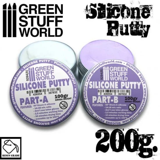 Green Stuff World 9284 Silicone Putty (200g, 2 parts, violet) - Hobby Tools & Supplies