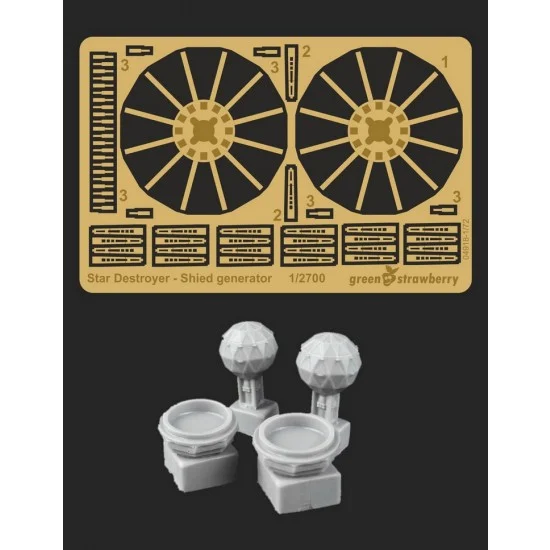 Greenstrawberry 05618 1/2700 Star Destroyer Shield Generator Detail Set for Zvezda/Revell kits [Star Wars] - Sci-fi & Educational Toys