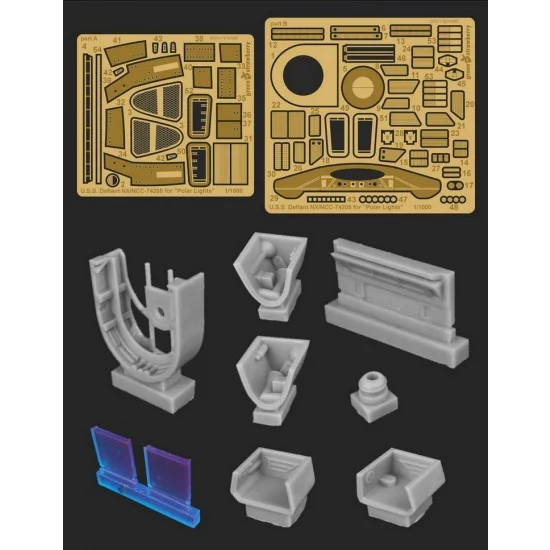 Greenstrawberry 08919 1/1000 USS Defiant NX / NCC-74205 for Polar Lights kits [STAR TREK Deep Space Nine