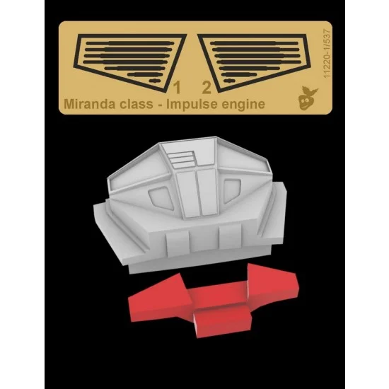 Greenstrawberry 11220 1/537 USS Reliant / Miranda class Impulse Engine for AMT kit [STAR TREK II] - Sci-fi & Educational Toys