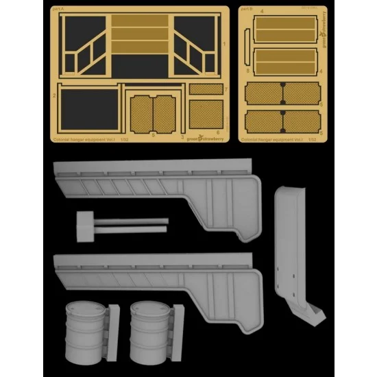 Greenstrawberry 11820 1/32 Colonial Hangar Equipment Vol.I - Model Planes
