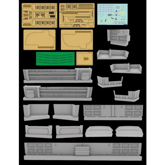 Greenstrawberry 12821 1/537 USS Reliant/Miranda Star Ship Hangar Bay for AMT kits [STAR TREK II] - Sci-fi & Educational Toys