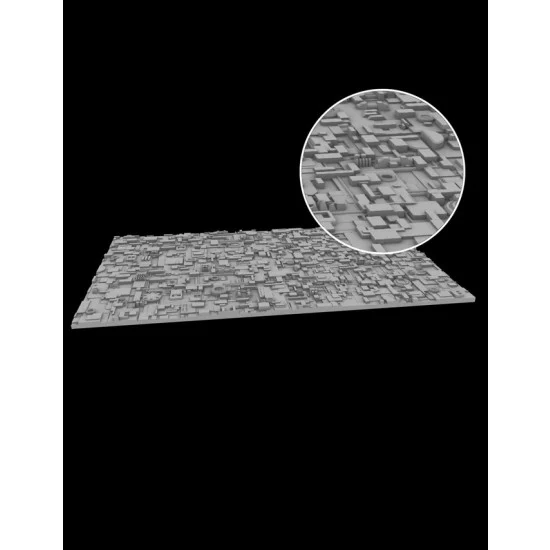 Greenstrawberry 15021 Star Ship Surface - Smooth Greeble (resin plate: 114 x 69.5cm)