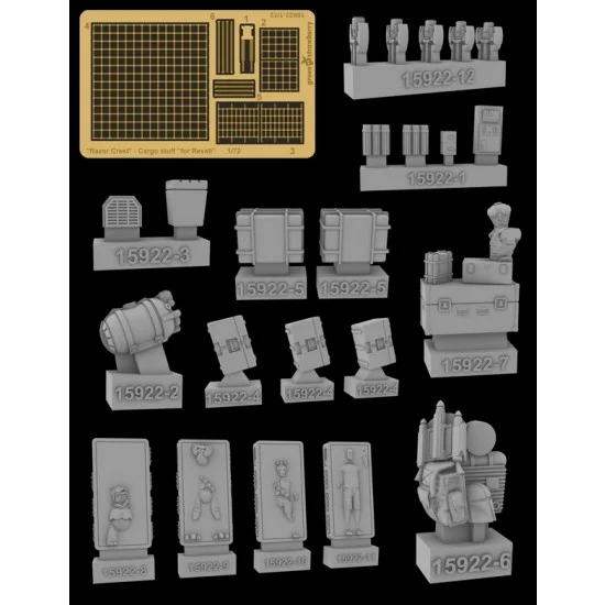 Greenstrawberry 15922 1/72 Razor Crest Cargo Stuff Detail set for Revell #06781 [STAR WARS - Mandalorian]