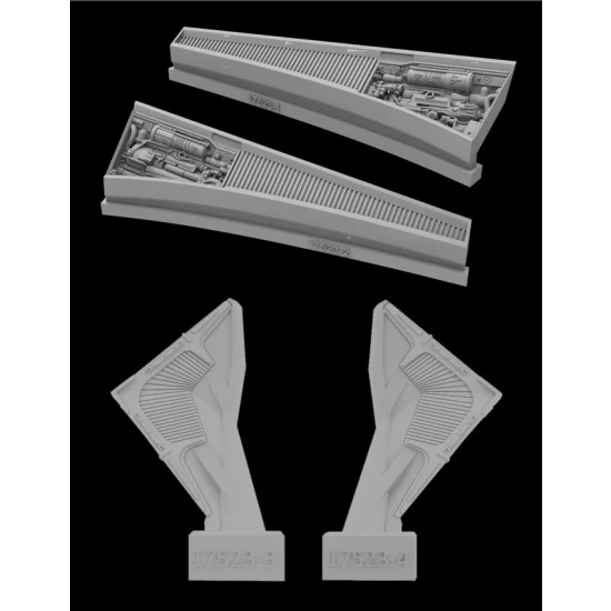 Greenstrawberry 17523 1/350 Kronos one (Qo'noS) - Hydrogen Ram Intake Corection set for Polar Lights kit