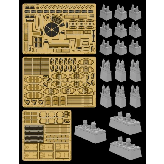 Greenstrawberry 21224 1/3300 Deep Space Nine Exterior Detail set for Polar Lights kits - Sci-fi & Educational Toys