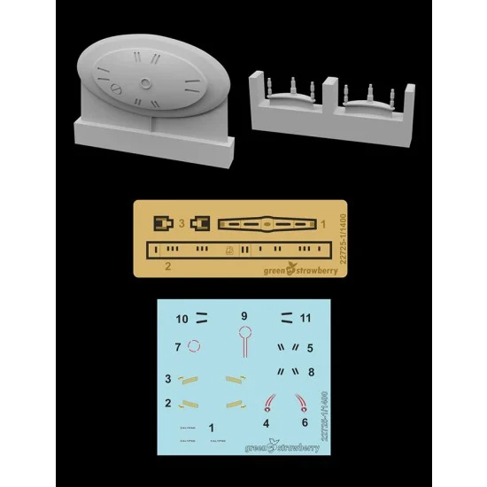 Greenstrawberry 22725 1/1400 USS Enterprise NCC-1701-D Captain's Yacht Calypso for AMT kit