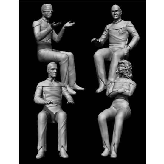 Greenstrawberry 720031 1/72 Star Trek TNG Danube-class Habitat Crew (4 resin figures)