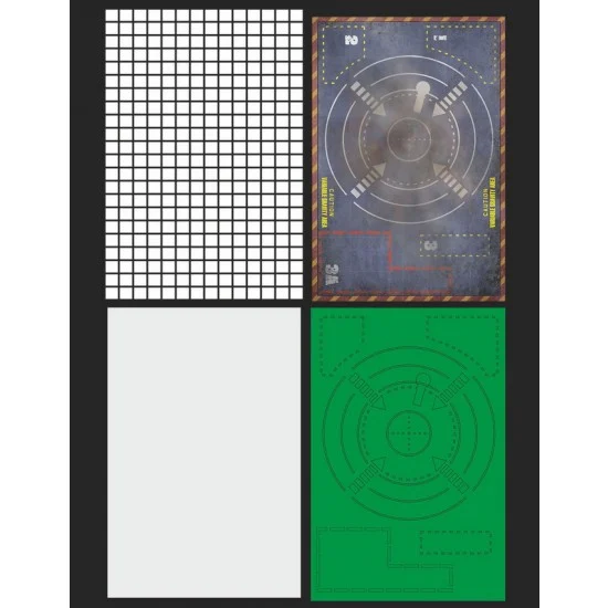 Greenstrawberry DP08 Space Landing Platform Display Base (135mm x 200mm) - Scenics & Diorama
