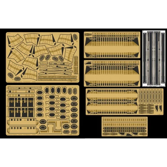 Greenstrawberry FP34 1/4105 Battlestar Pegasus Complete Upgrade set for Moebius kit [FruitPACK] - Sci-fi & Educational Toys