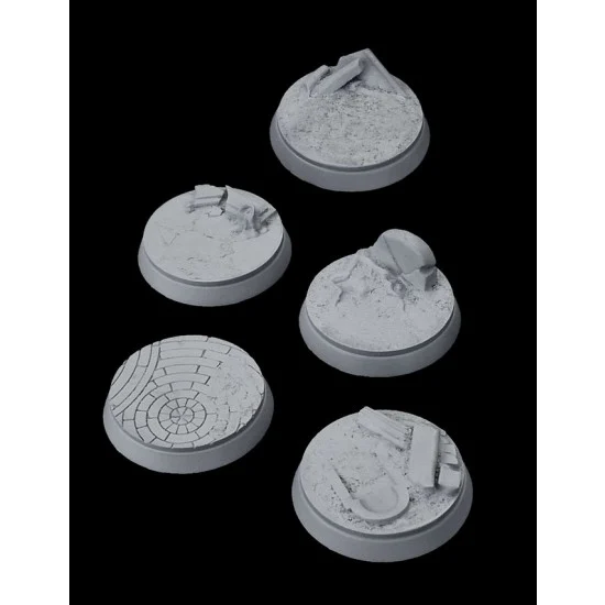 Greenstrawberry WG002-11-15 Wargaming - Resin Zombie Graveyard Bases 32mm (5pcs)