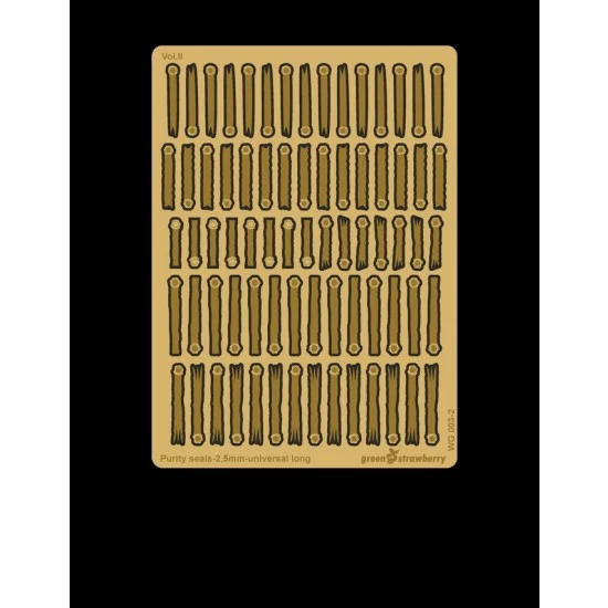 Greenstrawberry WG003-2 Wargaming - Purity Seals #Universal Long (width: 2.5mm, photo-etch)