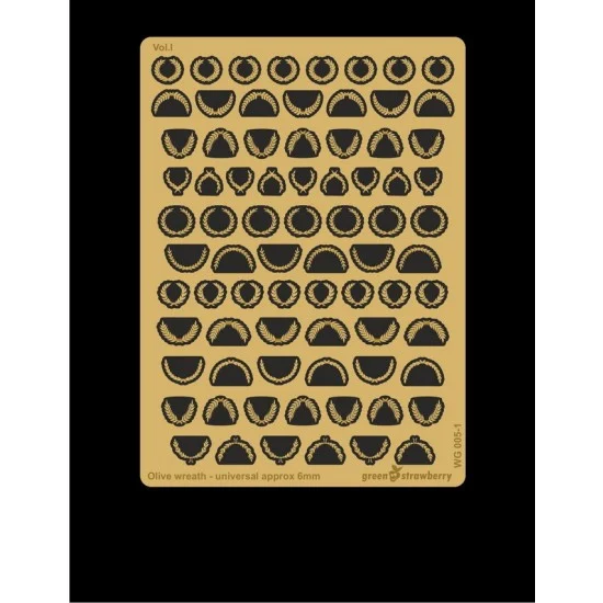 Greenstrawberry WG005-1 Wargaming - Olive Wreath - Vol. I (approximately 6mm, photo-etch)