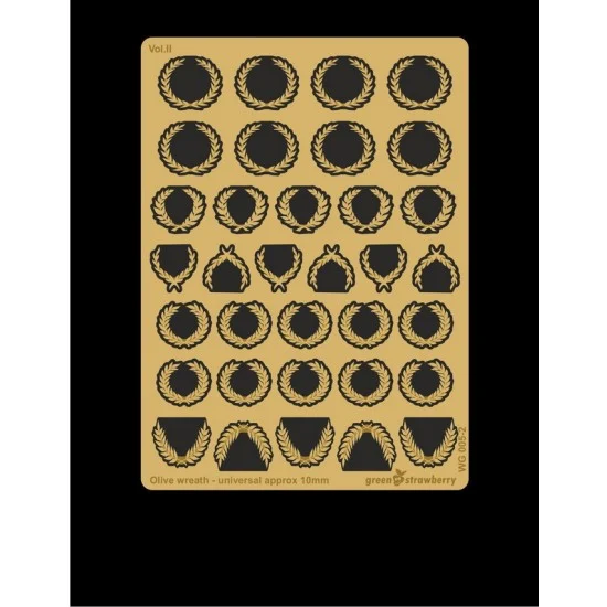 Greenstrawberry WG005-2 Wargaming - Olive Wreath - Vol. II (approximately 10mm, photo-etch)