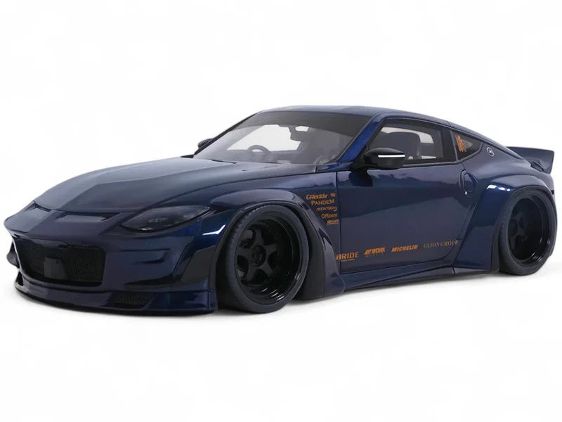 2023 Nissan 400Z by Pandem RHD (Right Hand Drive) Midnight Blue 1/18 Model Car by GT Spirit - Nissan Models