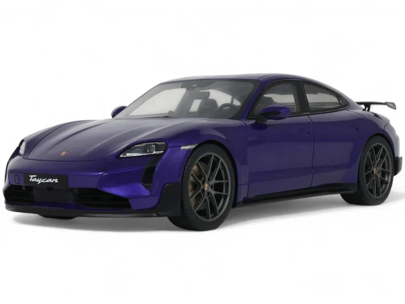 2023 Porsche Taycan Turbo GT Purple Sky Metallic 1/18 Model Car by GT Spirit - Porsche Models