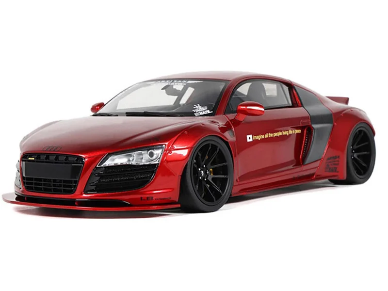 2022 Audi R8 "LB Works" Red Metallic 1/18 Model Car by GT Spirit - Audi Models