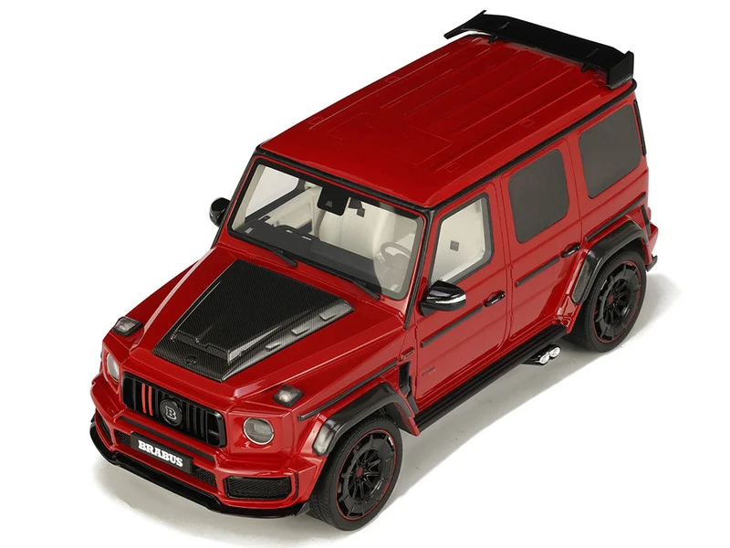 2022 Brabus 900 Rocket Edition Red with Carbon Hood 1/18 Model Car by GT Spirit - Mercedes Models