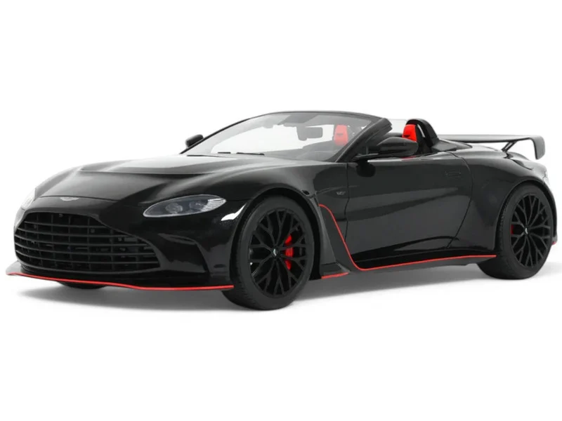 2023 Aston Martin V12 Vantage Roadster Onyx Black 1/18 Model Car by GT Spirit - Aston Martin Models