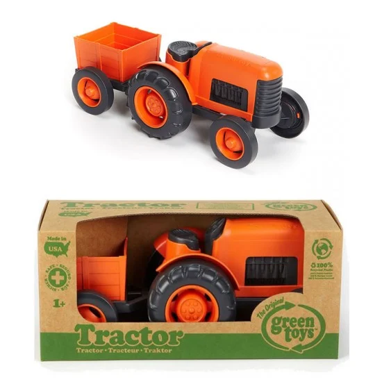 Green Toys 029-O Tractor (orange)
