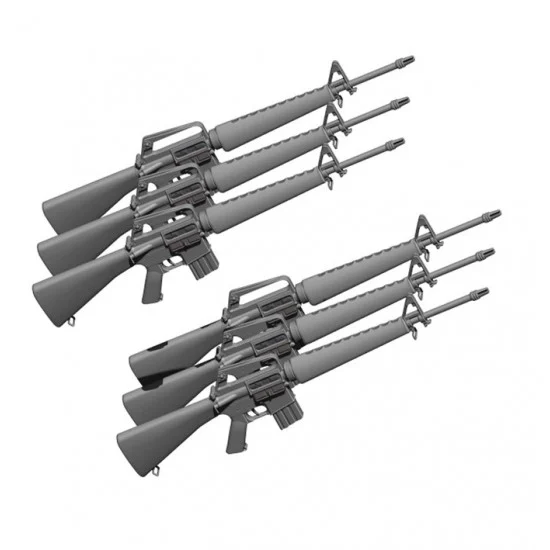 H3 Models HS16014 1/16 Vietnam War M16A1 (6pcs) - Model Figures