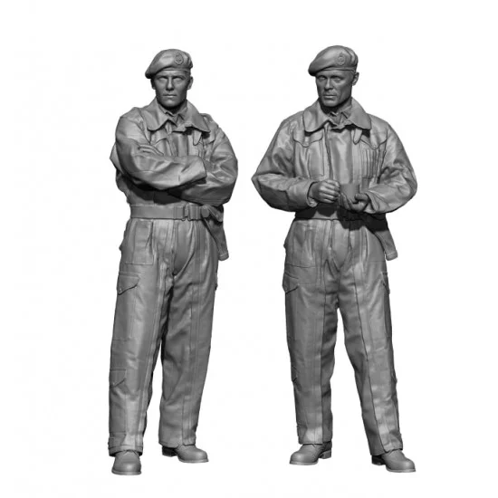 H3 Models HS16038 1/16 WWII British Tank Crew set (2 figures) - Model Figures