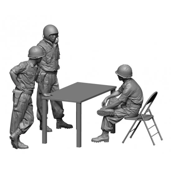 H3 Models HS16059 1/16 ROKA Officer set, Vietnam (3 figures) - Model Figures