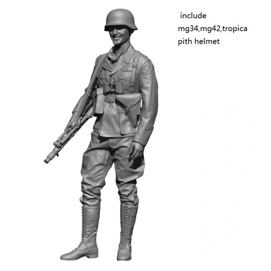 H3 Models HS16094 1/16 WWII German Dak Gunner - Model Figures
