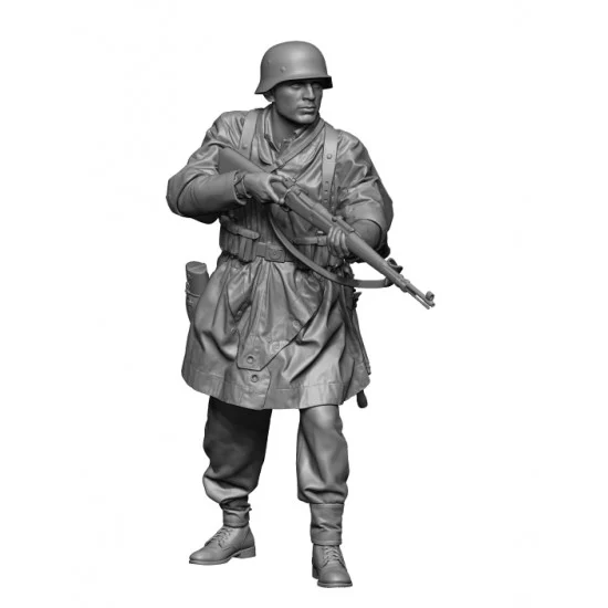 H3 Models HS16134 1/16 WWII Waffen Soldier Wearing Phancho #3 - Model Figures