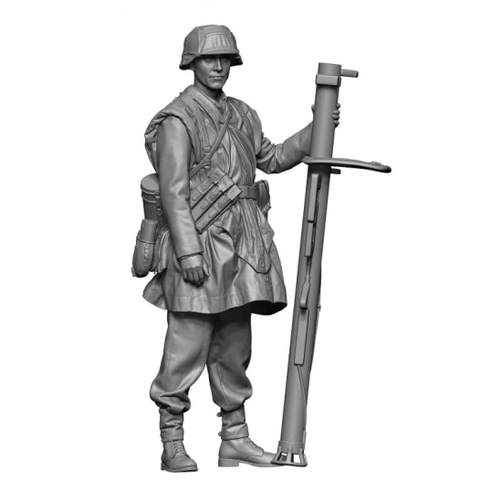 H3 Models HS48136 1/48 WWII Waffen Panzerschreck Gunner - Model Figures
