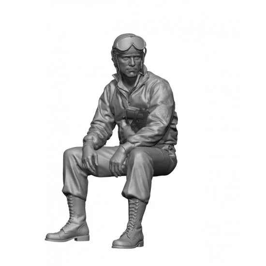 H3 Models HS35024 1/35 WWII US Tank Commander 2 - Model Figures