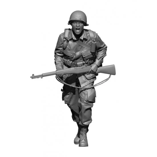 H3 Models HS48029 1/48 WWII US Paratrooper "Charge" - Model Figures